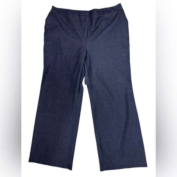 Halogen Darkwash WideLeg Dress Trouser Size 18W Preowned - Picture 3 of 7